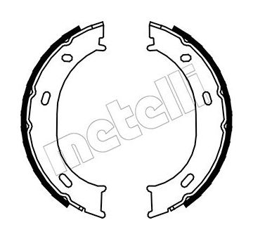Sada brzdových čelistí, parkovací brzda METELLI 53-0239