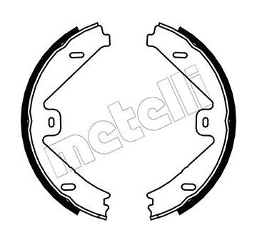 Sada brzdových čelistí, parkovací brzda METELLI 53-0250