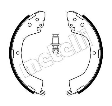 Sada brzdových čeľustí METELLI 53-0260