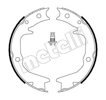 Sada brzdových čelistí, parkovací brzda METELLI 53-0265