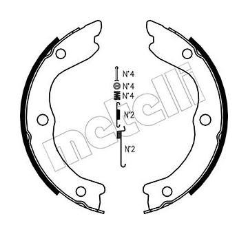 Sada brzd. čeľustí parkov. brzdy METELLI 53-0293K