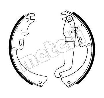 Sada brzdových čelistí METELLI 53-0301