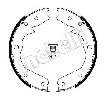 Sada brzdových čelistí, parkovací brzda METELLI 53-0315