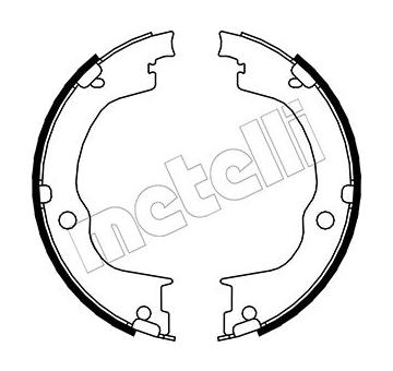 Sada brzdových čelistí, parkovací brzda METELLI 53-0317