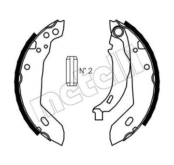 Sada brzdových čelistí METELLI 53-0322