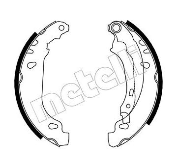 Sada brzdových čelistí METELLI 53-0328