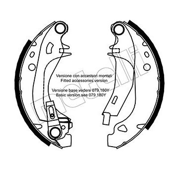 Sada brzdových čelistí METELLI 53-0329Y