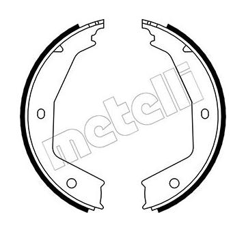 Sada brzdových čelistí, parkovací brzda METELLI 53-0331