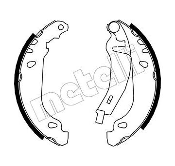 Sada brzdových čelistí METELLI 53-0345Y