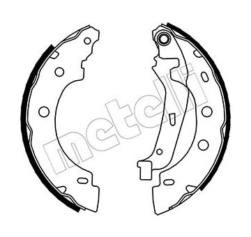 Sada brzdových čelistí METELLI 53-0355