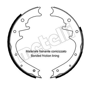 Sada brzdových čelistí METELLI 53-0358