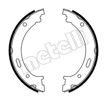Sada brzdových čelistí, parkovací brzda METELLI 53-0361