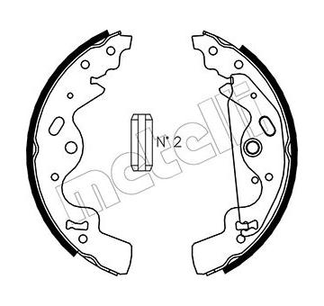 Sada brzdových čelistí METELLI 53-0370