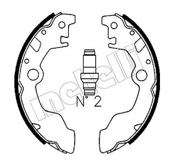 Sada brzdových čelistí METELLI 53-0382
