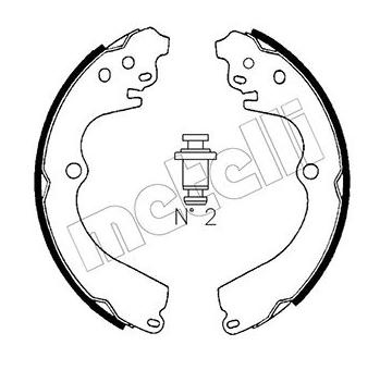 Sada brzdových čelistí METELLI 53-0383