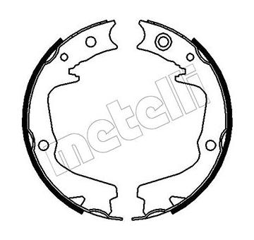 Sada brzdových čelistí, parkovací brzda METELLI 53-0387