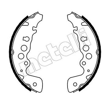 Sada brzdových čelistí METELLI 53-0401