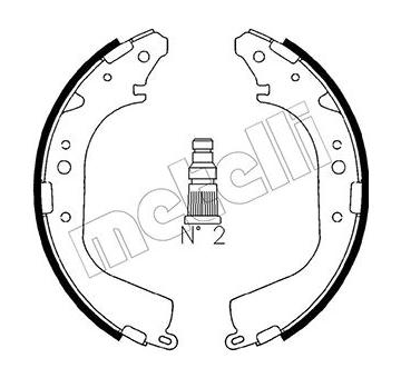 Sada brzdových čelistí METELLI 53-0415