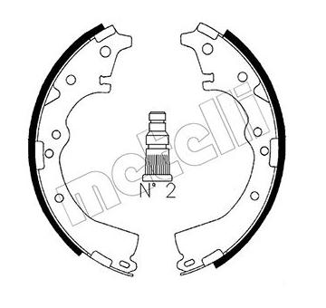 Sada brzdových čelistí METELLI 53-0416