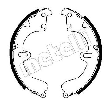Sada brzdových čelistí METELLI 53-0417