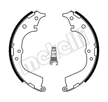 Sada brzdových čelistí METELLI 53-0428