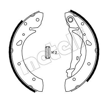 Sada brzdových čeľustí METELLI 53-0430