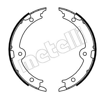 Sada brzdových čelistí, parkovací brzda METELLI 53-0449