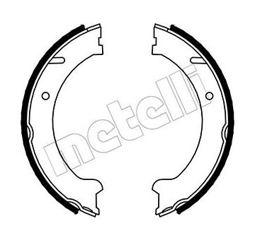 Sada brzdových čelistí, parkovací brzda METELLI 53-0480
