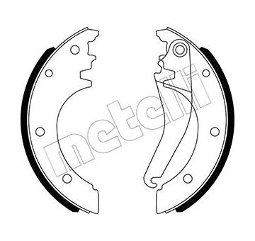 Sada brzdových čelistí METELLI 53-0486