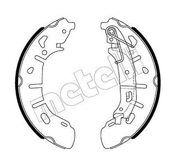 Sada brzdových čelistí METELLI 53-0487