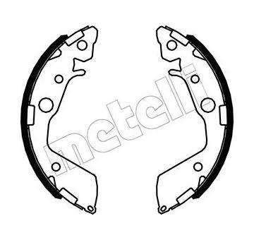 Sada brzdových čelistí METELLI 53-0492