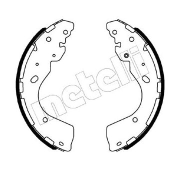 Sada brzdových čelistí METELLI 53-0508