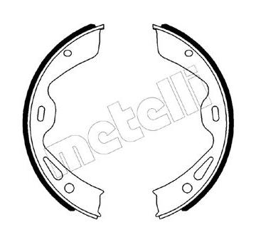 Sada brzdových čelistí, parkovací brzda METELLI 53-0511