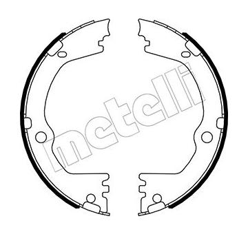 Sada brzdových čelistí, parkovací brzda METELLI 53-0532
