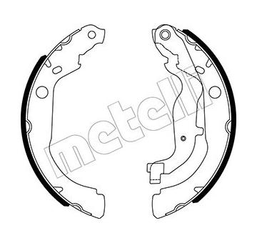 Sada brzdových čelistí METELLI 53-0535