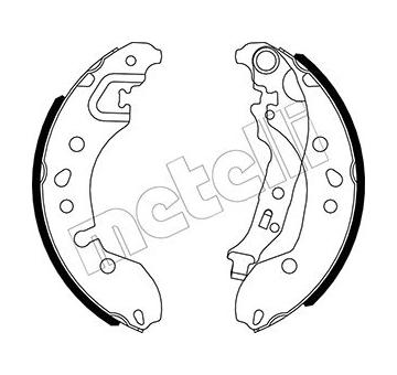 Sada brzdových čelistí METELLI 53-0536