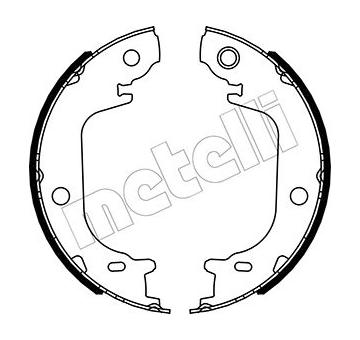 Sada brzdových čelistí, parkovací brzda METELLI 53-0644