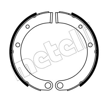 Sada brzdových čelistí, parkovací brzda METELLI 53-0672