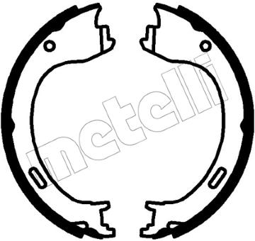 Sada brzdových čelistí, parkovací brzda METELLI 53-0683