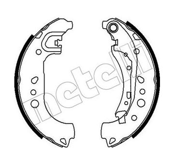 Sada brzdových čelistí METELLI 53-0718
