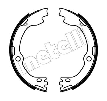 Sada brzdových čelistí, parkovací brzda METELLI 53-0738