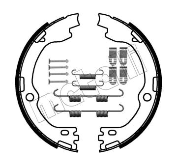 Sada brzdových čelistí, parkovací brzda METELLI 53-0738K
