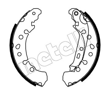 Sada brzdových čelistí METELLI 53-0750
