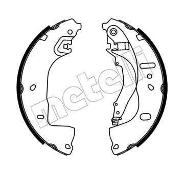 Sada brzdových čelistí METELLI 53-0764