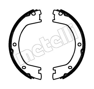 Sada brzdových čelistí, parkovací brzda METELLI 53-0765