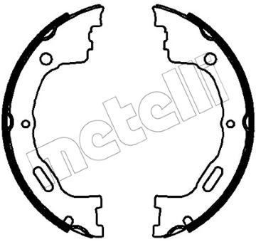 Sada brzd. čeľustí parkov. brzdy METELLI 53-0778