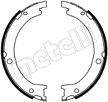 Sada brzd. čeľustí parkov. brzdy METELLI 53-0783