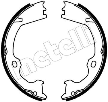 Sada brzd. čeľustí parkov. brzdy METELLI 53-0784