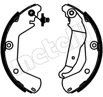 Sada brzdových čelistí METELLI 53-0789