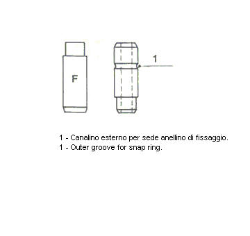 Vodítko ventilů METELLI 01-2284